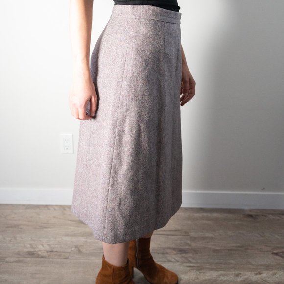Vintage Wool Mid Length Skirt - Picture 5 of 8